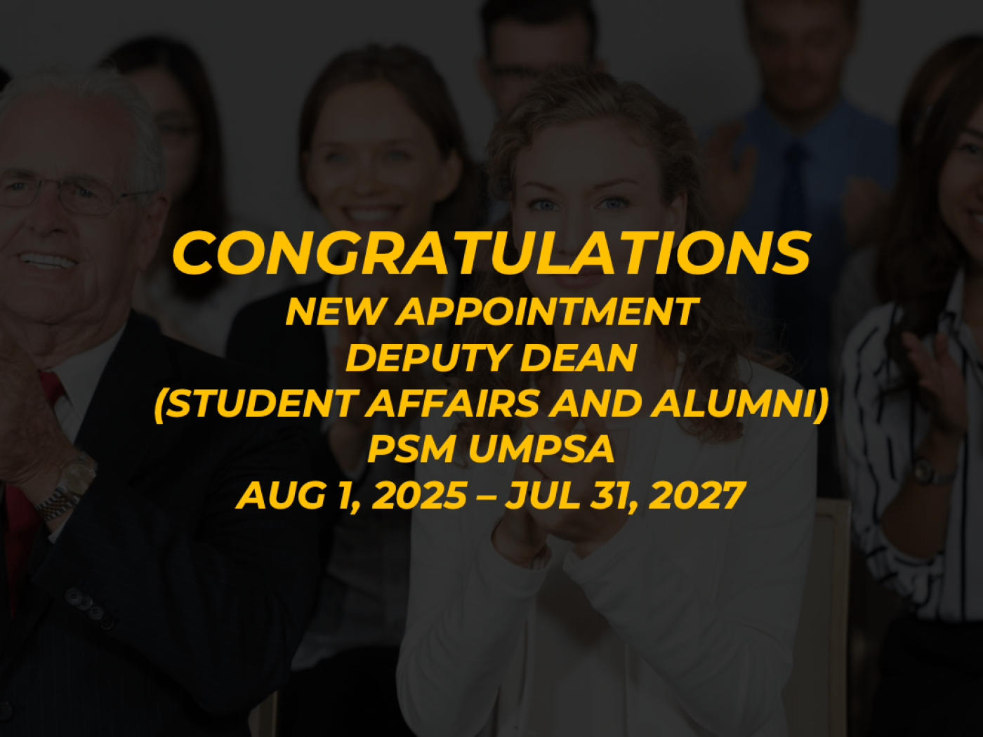 Congratulations Dr. Sahimel Azwal on the appointment as Deputy Dean (Student Affairs and Alumni) at Pusat Sains Matematik UMPSA